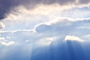 sunshine parting clouds